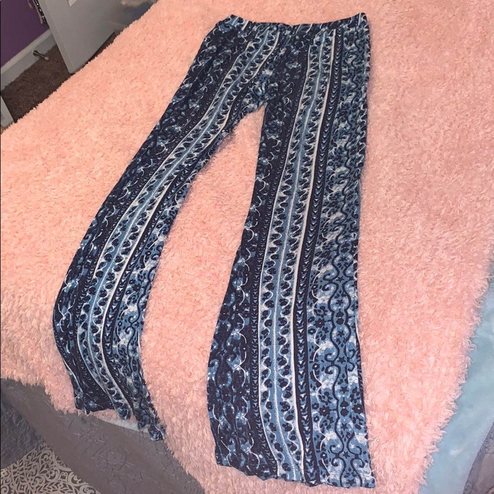 Stretchy bell bottom pants